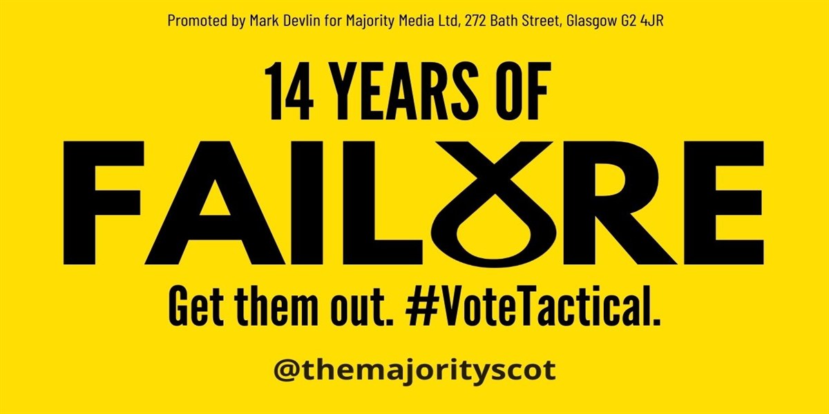 14 Years of Failure. Get them out. #VoteTactical