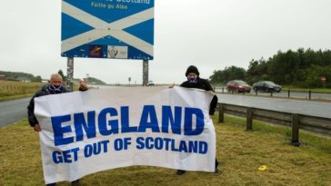 England out of scotland banner